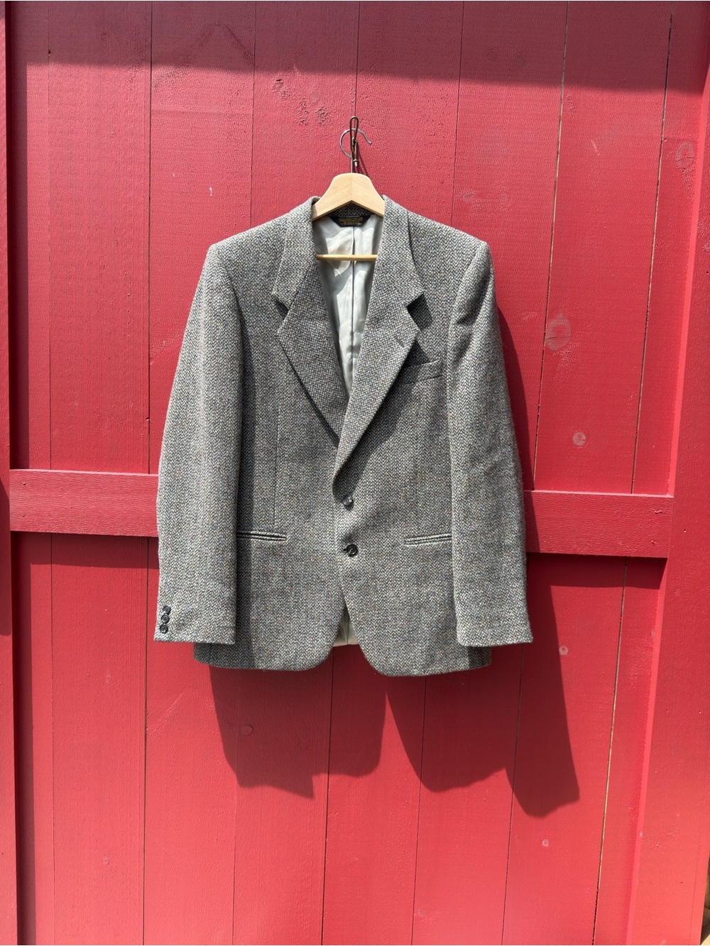 Men's Gray Tweed Sport Coat Blazer